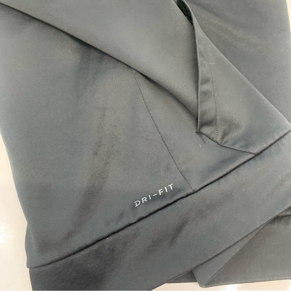 Nike Hoodie Dry Fit Woman Medium Sweatshirt Black Spell Out Pullover Y2K Retro - Picture 5 of 12